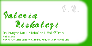 valeria miskolczi business card